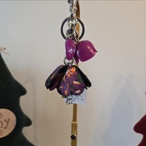 Coach Floral Resin Keychain Bag Charm F58517